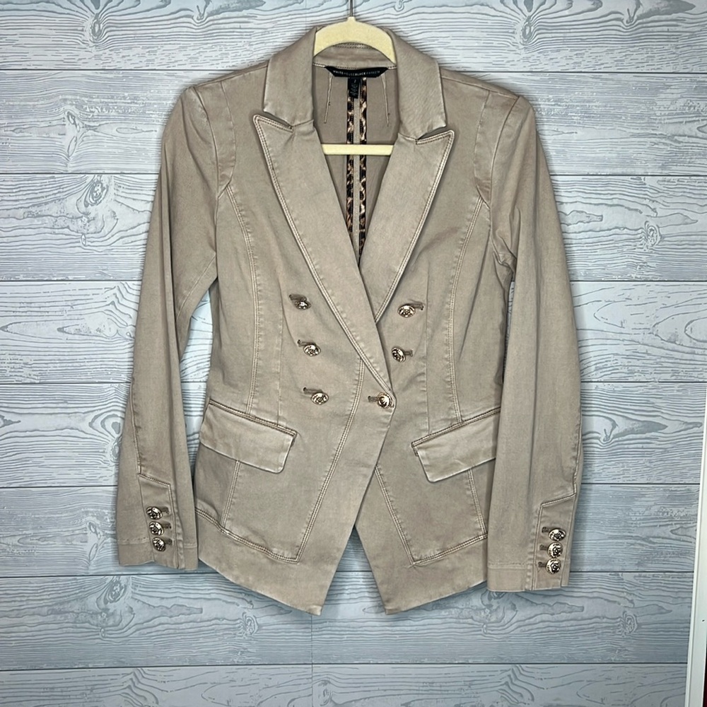 White House Black Market Blazer like new Women’s Size 2 Cotton with spandex